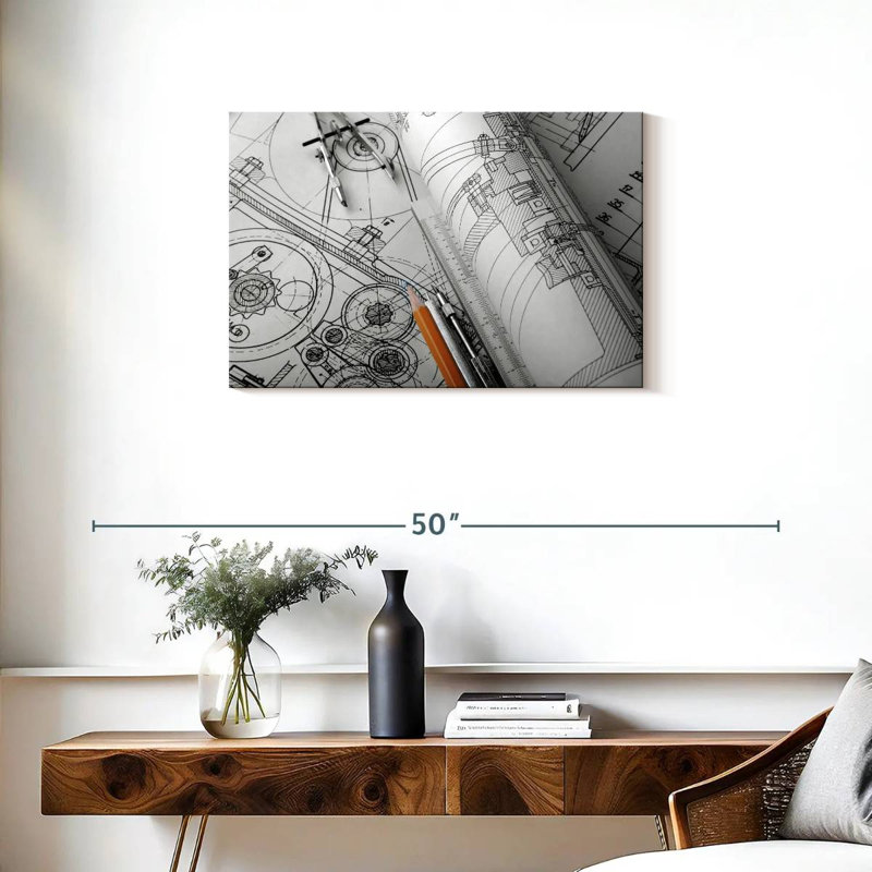Senne Technical Drafts, 20" H x 30" W