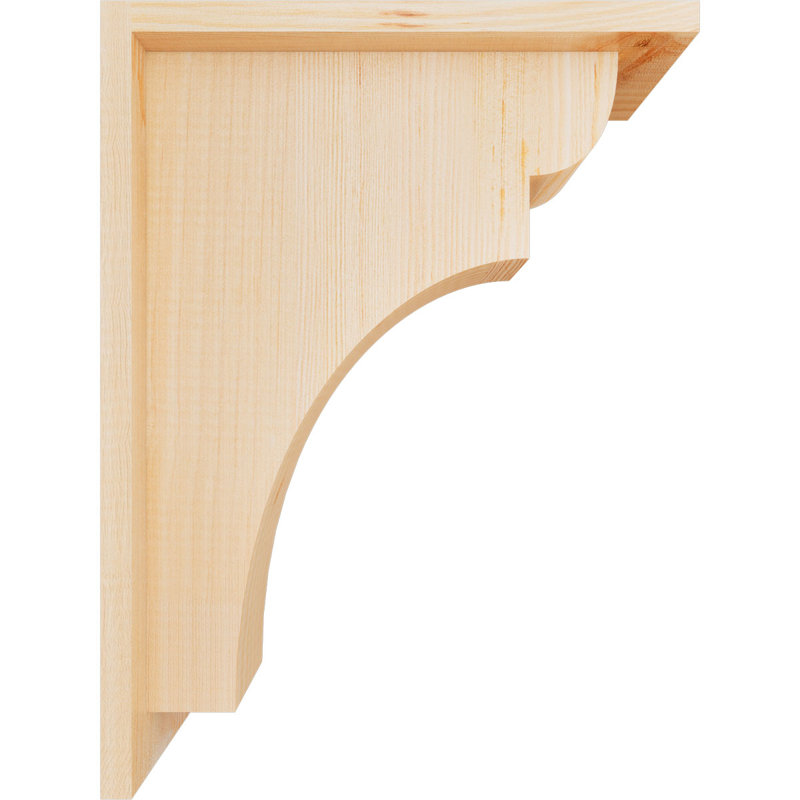Yorkshire Yorktown avec plaque arrière, H 16 po x l 5,5 po x P 12 po, Sapin de Douglas, Lisse