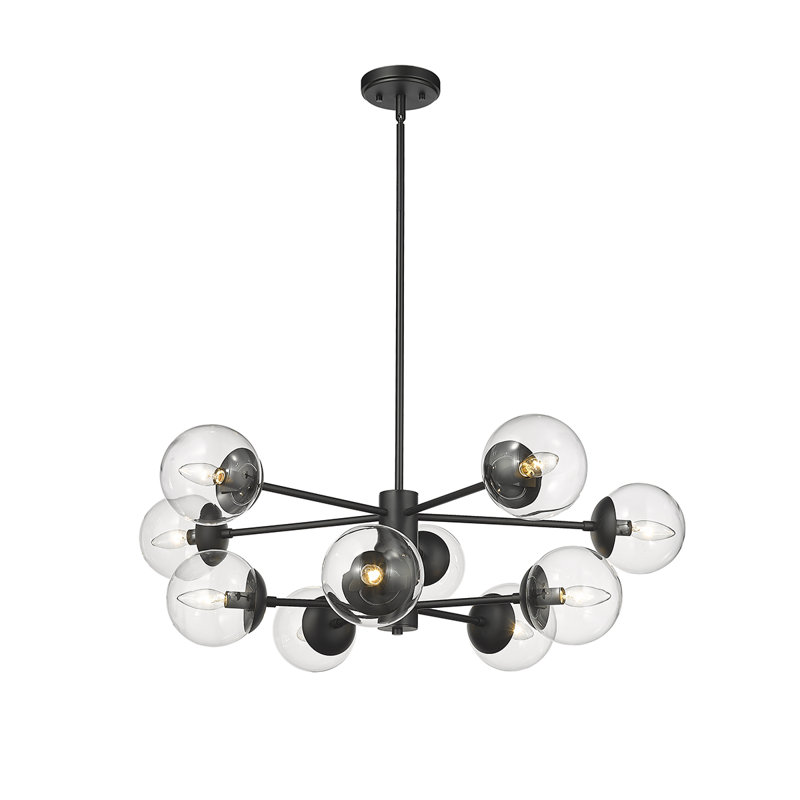 Avell 10 - Light Dimmable Sputnik Modern Linear Chandelier