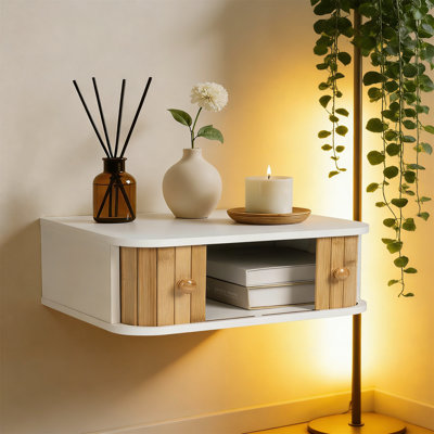 38cm W Manufactured Wood Bedside Table
