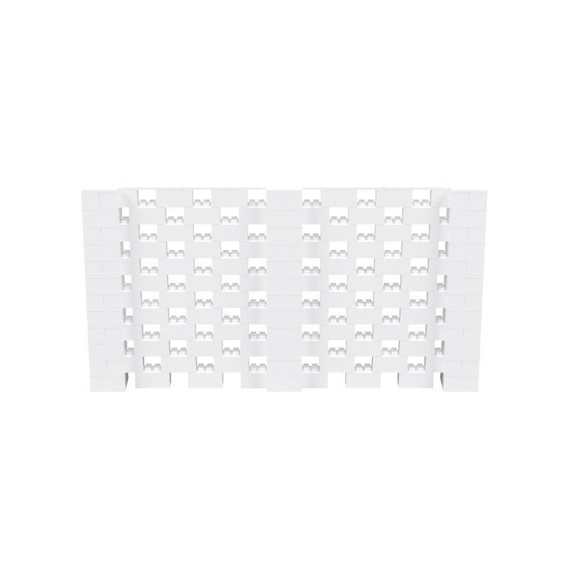 Ensemble mural Everblock, Blanc, H 72 po x l 132 po x P 12 po