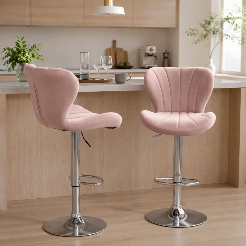 Ensemble de 2 tabourets de bar rotatifs réglables Ellston