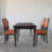 Dark brown Rectangle Solid Wood Dining Tables-2058832371