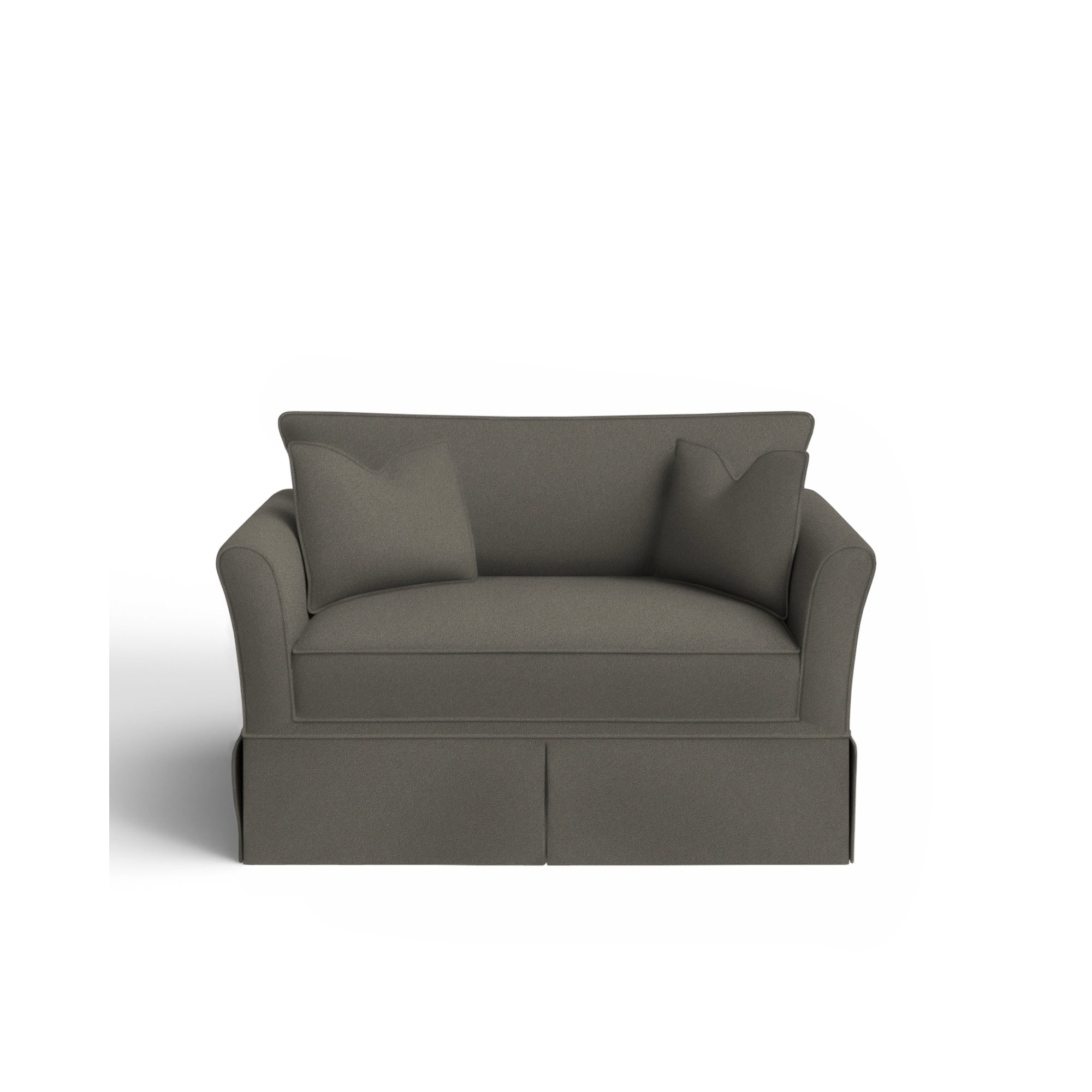 Shelby Upholstered Chair And A Half, Bella Otter Performance Velvet