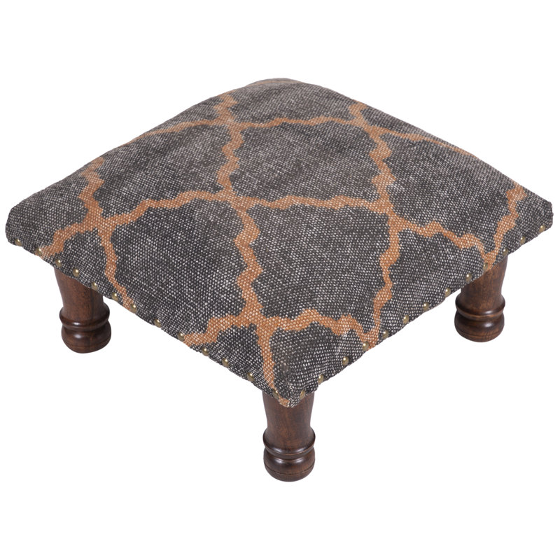 Upholstered Ottoman, Brown