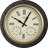 Matsuda Outdoor Round Plastic Wall Clock 16 Inches - Bronze