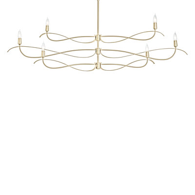 Willow 6 - Light Candle Style Classic Chandelier