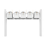 Balmoral Quint Mount Mailbox /w/ Ball Finials & Personalized Door Medallion (5 Mailboxes, Quint Mount Rack, 5 Medallions)