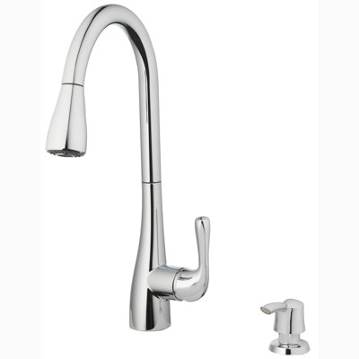 Tosca Capri Pull Down Kitchen Faucet with Soap Dispenser