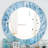 Geode Interior with Light Blue crystals - Modern Wall Mirror-46009263