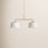 Eagleton 2 Light Linen Dimmable Pendant