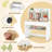 Harriet Bee Kids Wooden Study Desk Children Writing Table With Hutch & Drawer White