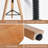 Set Of 2,Minimalist Oak Wood Adjustable Bar Counter Stool, Natural Oak Wood