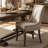 Chic Mid-Century Dining Chair Set(Set Of 2) - High Back Support, Solid Wood Frame, Bronze Accents-1431293428