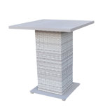 Bannister Square Metal Outdoor Bar Table
