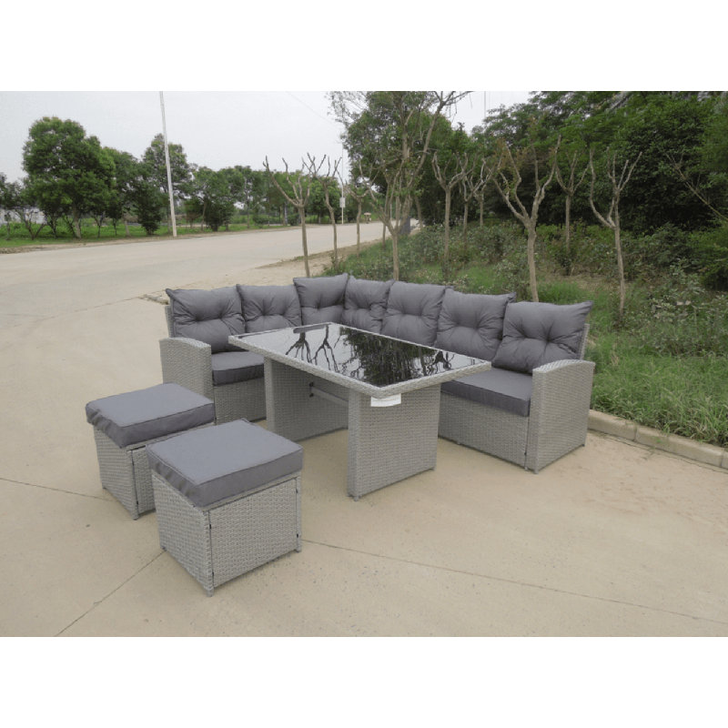 Runkle 6 - Person Patio Conversation Set with Cushions