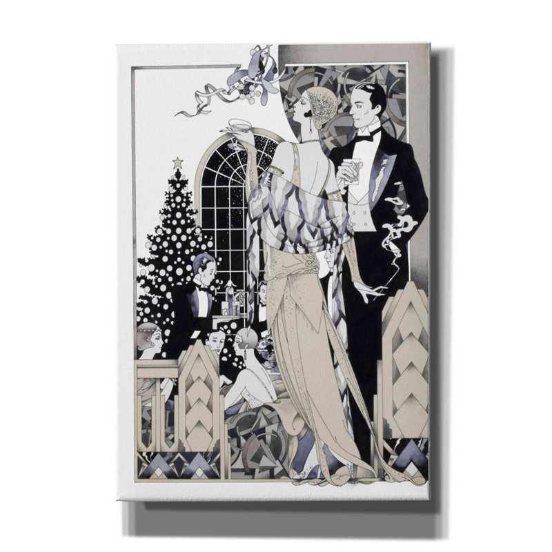 «Deco Christmas» par David Chestnutt, estampe numérique sur toile, H 26 po x l 18 po x P 0,75 po