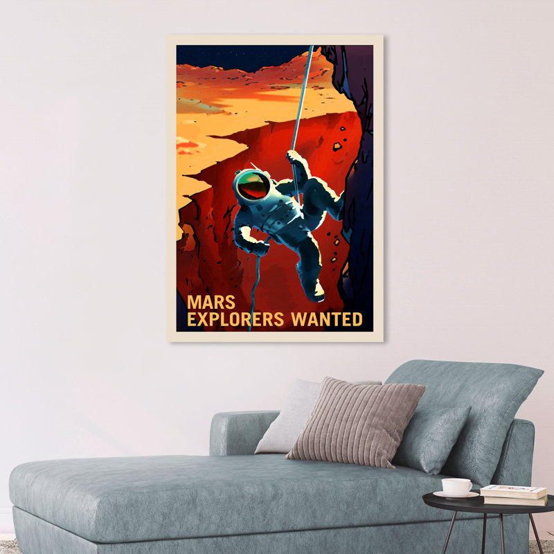 Mars Explorers Wanted by NASA - Wrapped Canvas Print, 80cm H x 60cm W x 4cm D