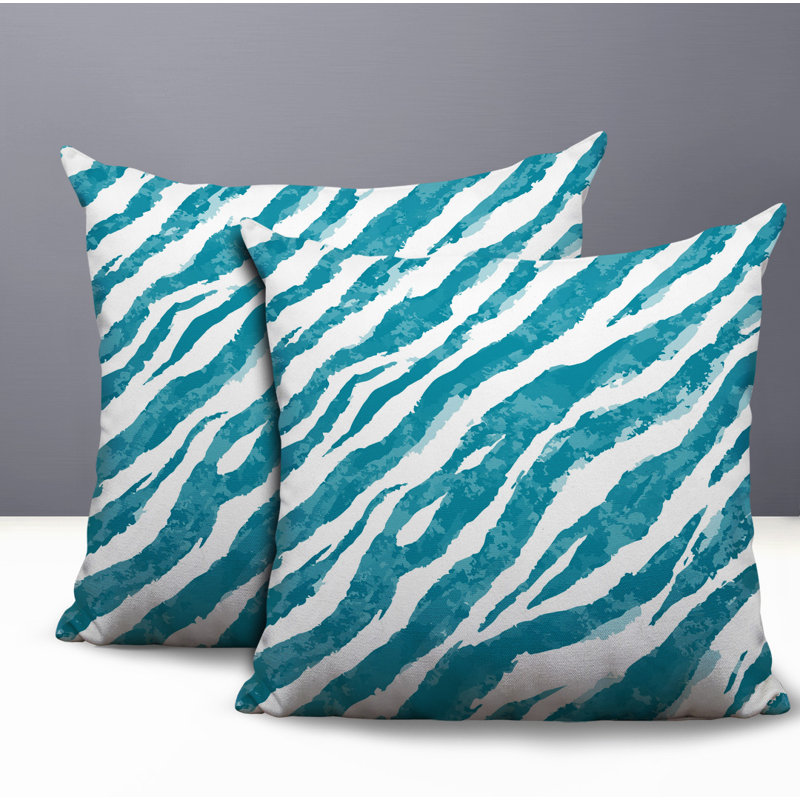 Coussin intérieur / extérieur Juno, 16x16, Turquoise