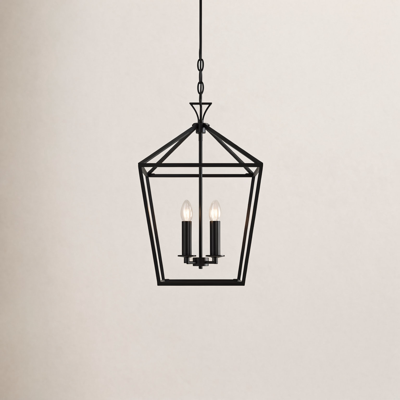 Hastings 4-Light Chandelier, Matte Black