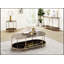 Table basse élégante avec plateau en verre Fiorella