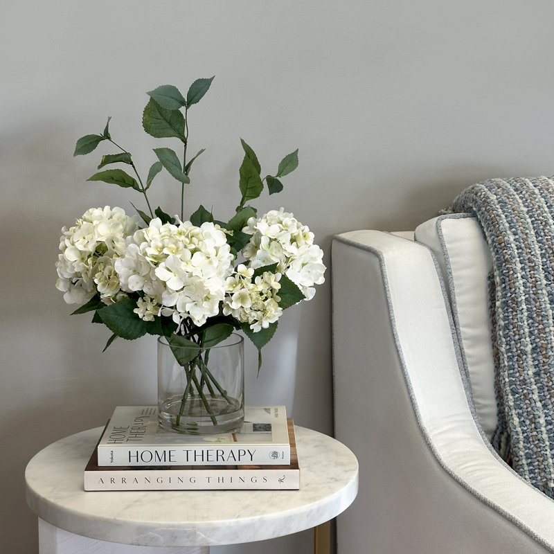 Spring Additions Hydrangea Flower Spray Arrangement, White