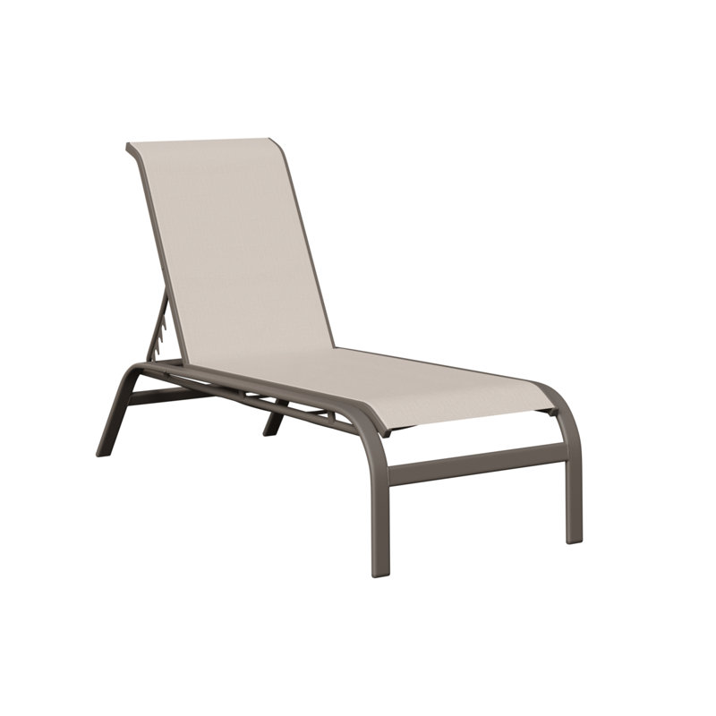 Chaise longue sans accoudoirs Berlin Gardens Murphy, Graphite, Beige
