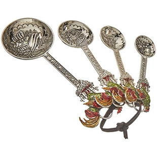 Ganz 4 -Piece Metal Measuring Spoon Set