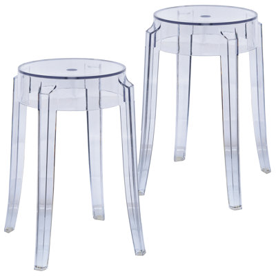 Tabouret de bar 18 po en plastique avec siège et base Olean
