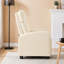 Fauteuil inclinable de massage en cuir végétalien 25,2 po avec télécommande-1748526509