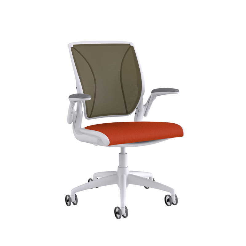 Diffrient World Wool Task Chair, Corde/Azure, Catena/Bayberry, White