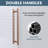 50"- 54" W x 76"H Single Sliding Frameless Shower Door, Sliding Door with 5/16" (8mm) Tempered Glass, Easy-Clean Nano Coating for Walk-in Shower, Smooth Quiet Glide, Oil Rubbed Bronze-135621753