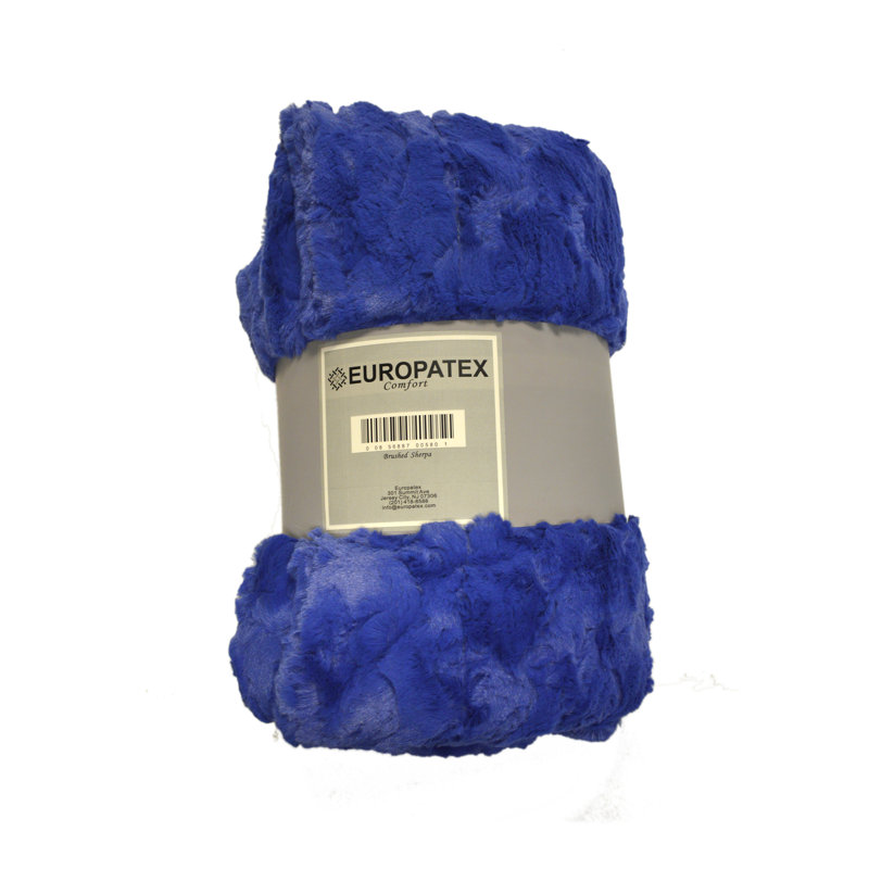 Jeté brossé, Bleu