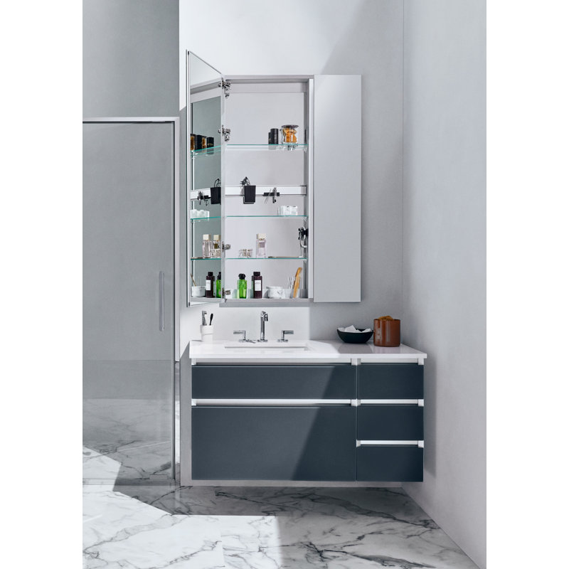 M Series Reserve Medicine Cabinet, Polished Edge, 6", 24" x 36"