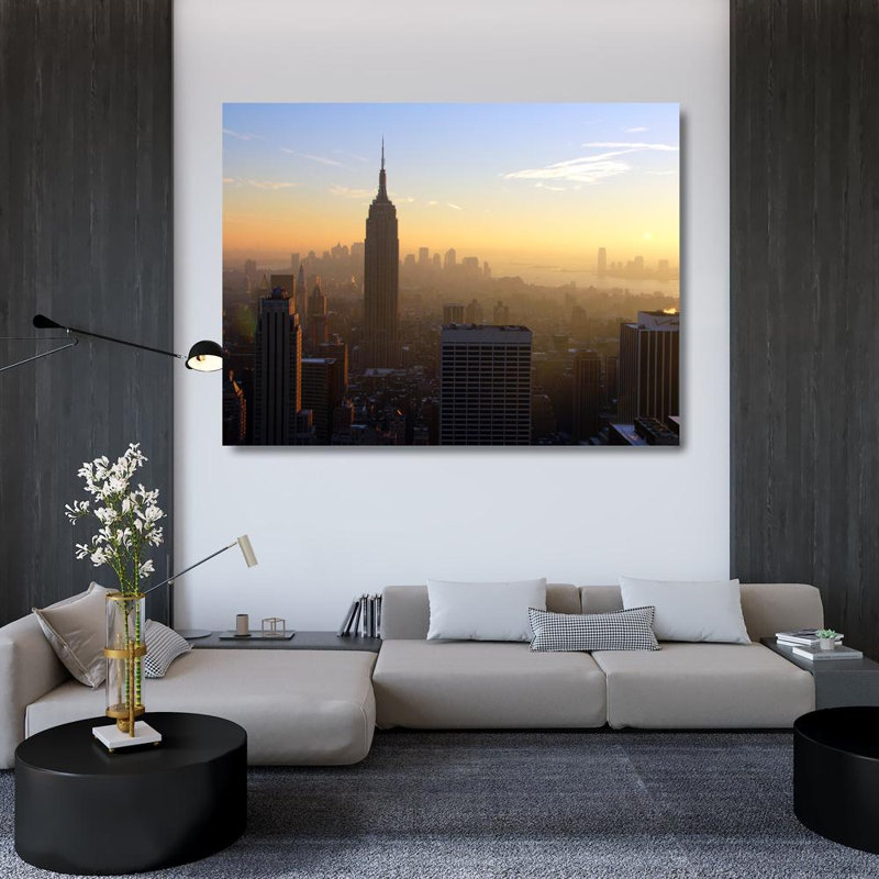 New York City Empire State Building, H 36 po x l 48 po