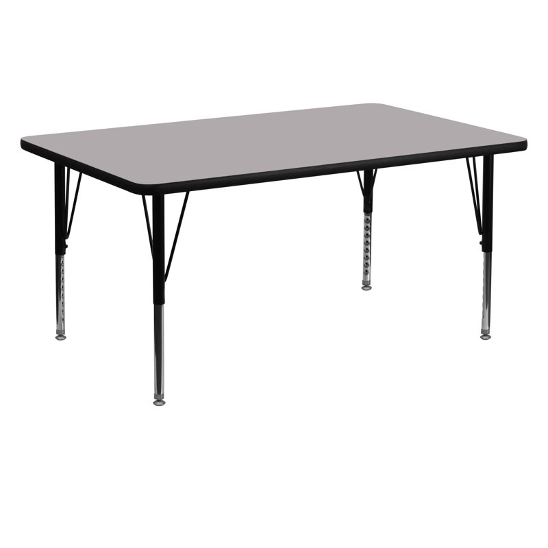Table d'activité Goddard, Gris glacé, L 24 po x P 60 po x H 16,25 po à 25,25 po