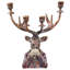 16.5" Resin Gentlemen Deer Candle Holder
