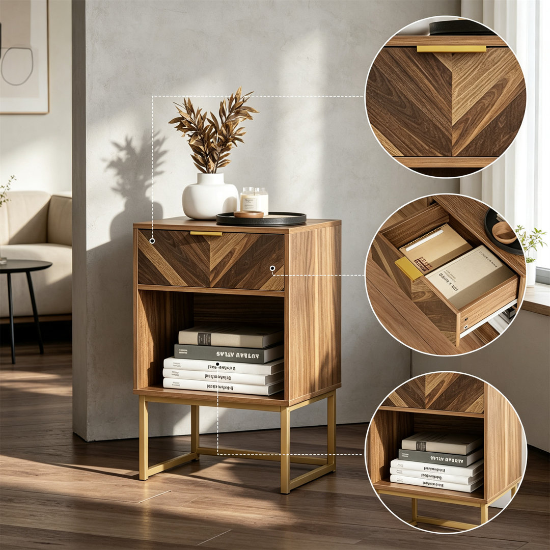 Bedside Table with Drawer