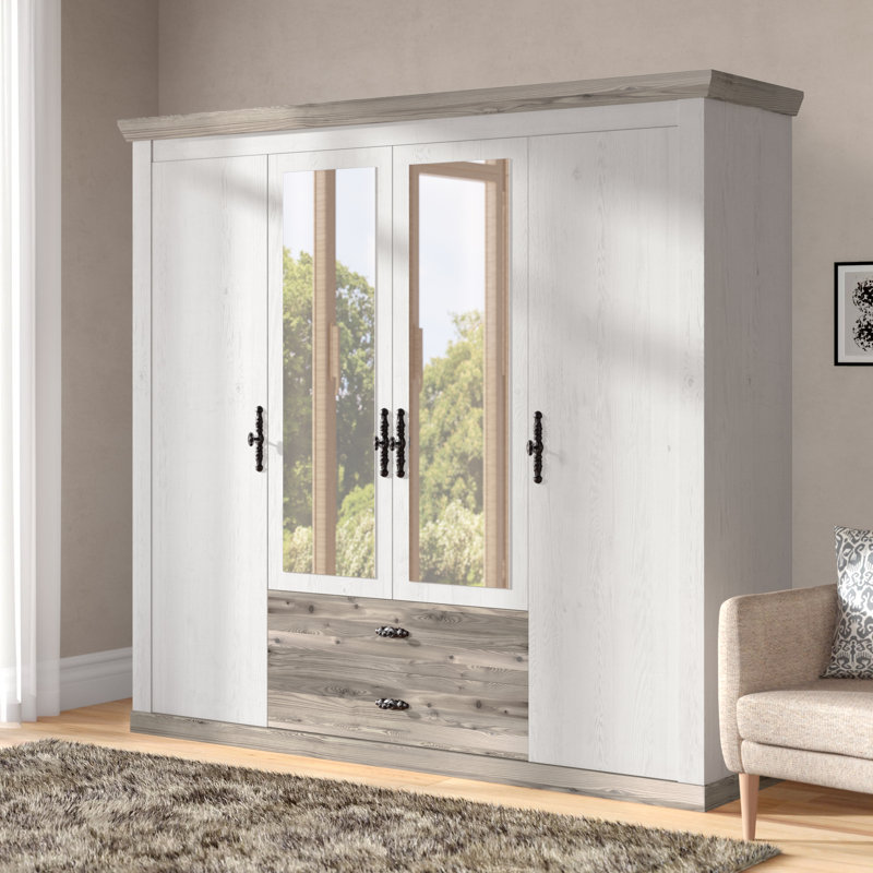 Holgerth 4 Door Manufactured Wood Wardrobe