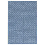 Cotton Area Rug in Blue