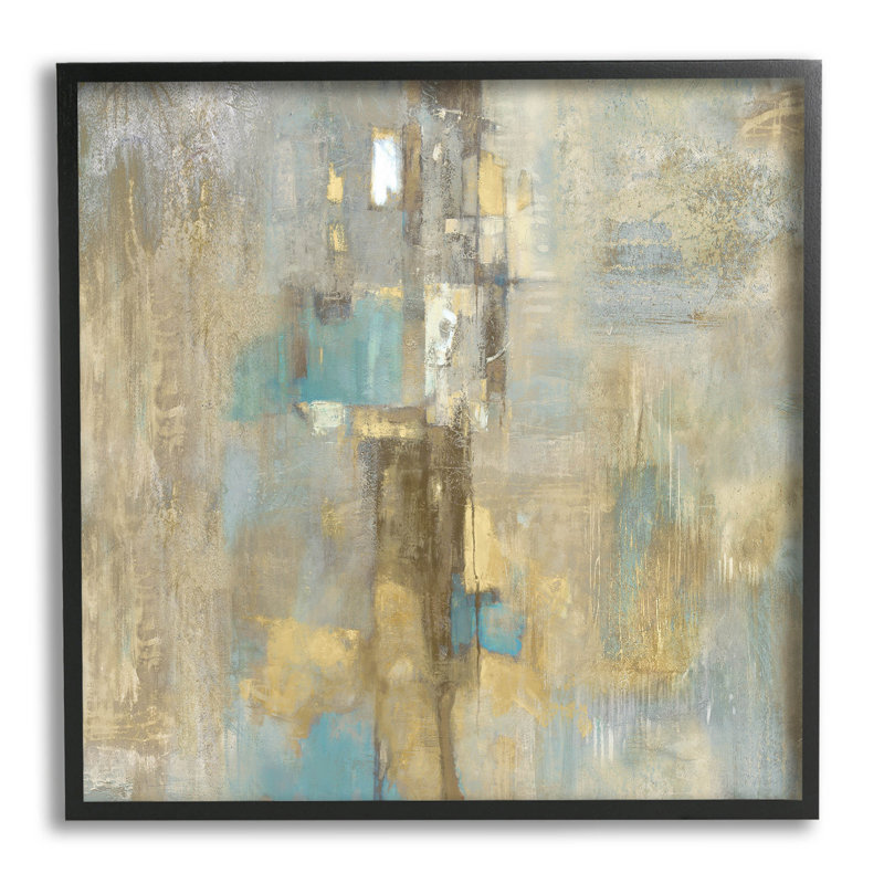 Art moderne, estampe numérique par Justin Turner, Giclée encadrée noir minuit, H 12 po x l 12 po x P 1,5 po