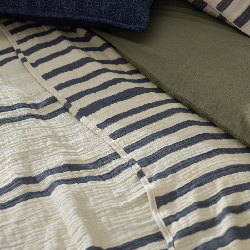 Asena Machine Woven Throw Blanket, Blue