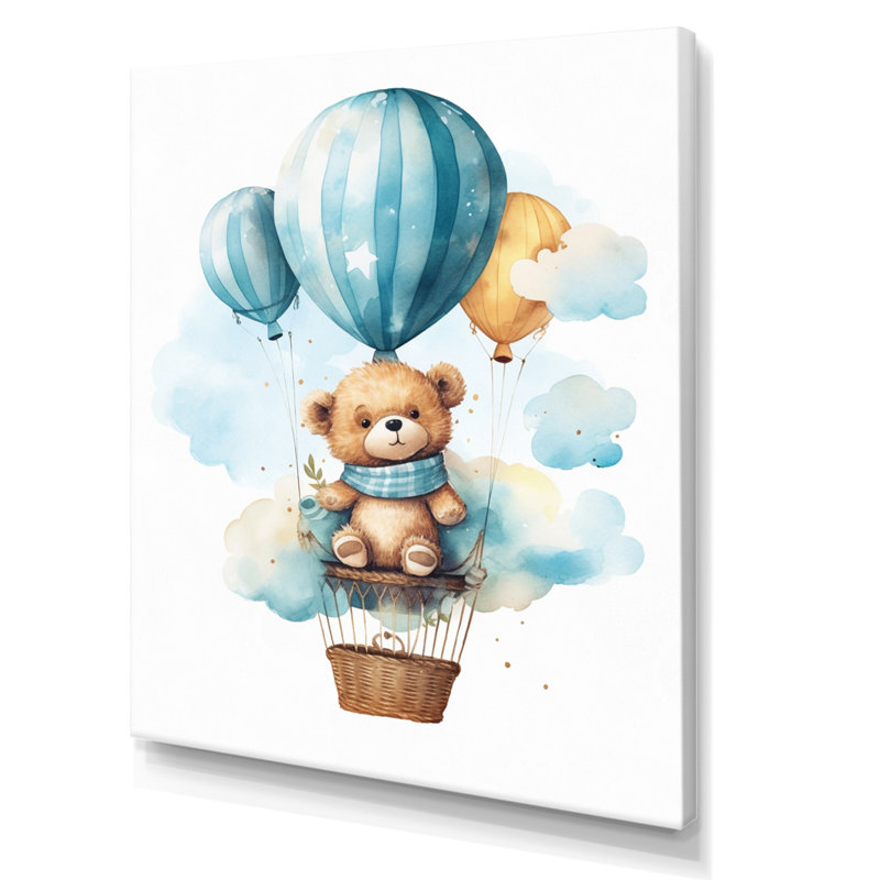 «Nursery Bear Cub Children Dreams II», Toile tendue, H 32 po x l 16 po x P 1 po