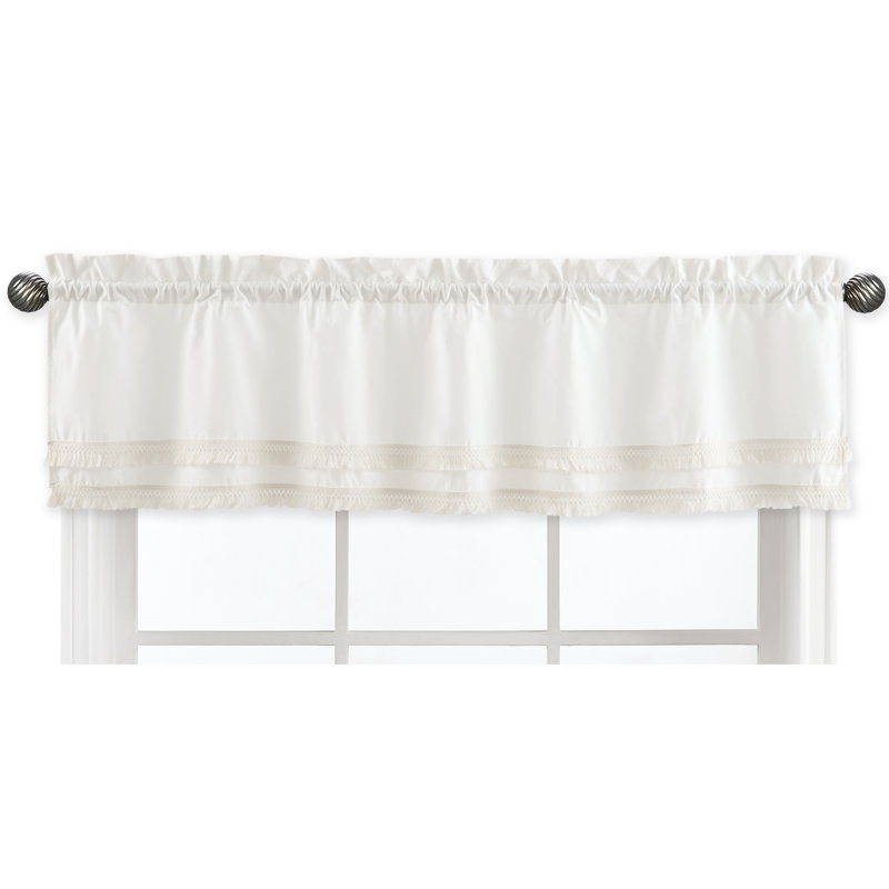 Diamond Tuft Ivory Fringe Window Valance By Sweet Jojo Designs
