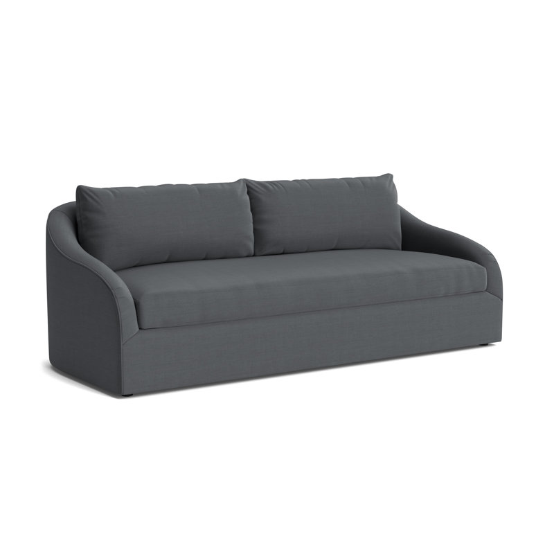 Laurel 90 Sofa, Performance Linen - Charcoal