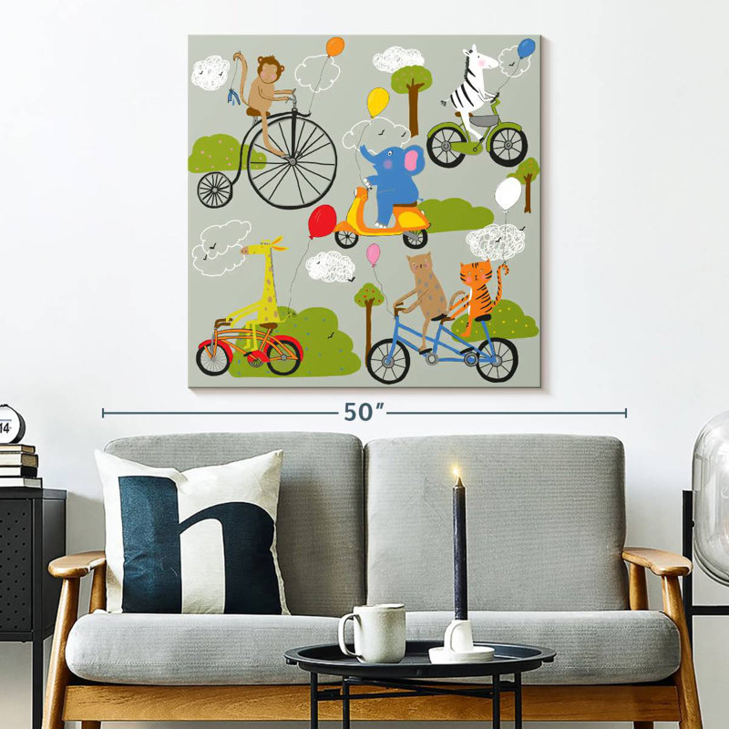 Ashelle Zoo On Wheels, 33" H x 33" W