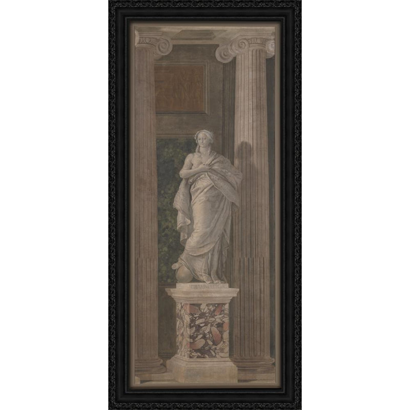 Figurine allégorique représentant la Grammaire (1760), H 40 po x l 19 po