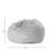Factory Direct Partners 30 inch Round Velvety Bean Bag for Kids and Teens-114989737