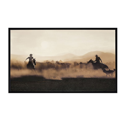 Dutton Rustic Framed Canvas Wall Art