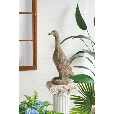 12x8.3x23"  Farmhouse Duck Figurine